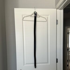 Wrangler Faux Fur Black Leather Belt